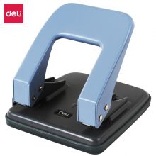 得力(deli)φ6mm可打35页两孔打孔器打孔机(带标尺) 办公用品颜色随机0104
