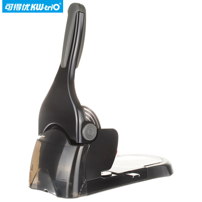 可得优（KW-triO）9574重型办公省力2孔打孔机加厚打孔器孔距80mm打65页