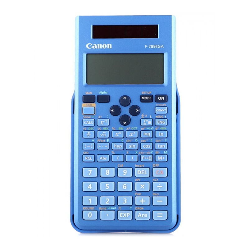 佳能（Canon） F-789SGA 函数科学计算器 高中大学专用 银色 蓝色